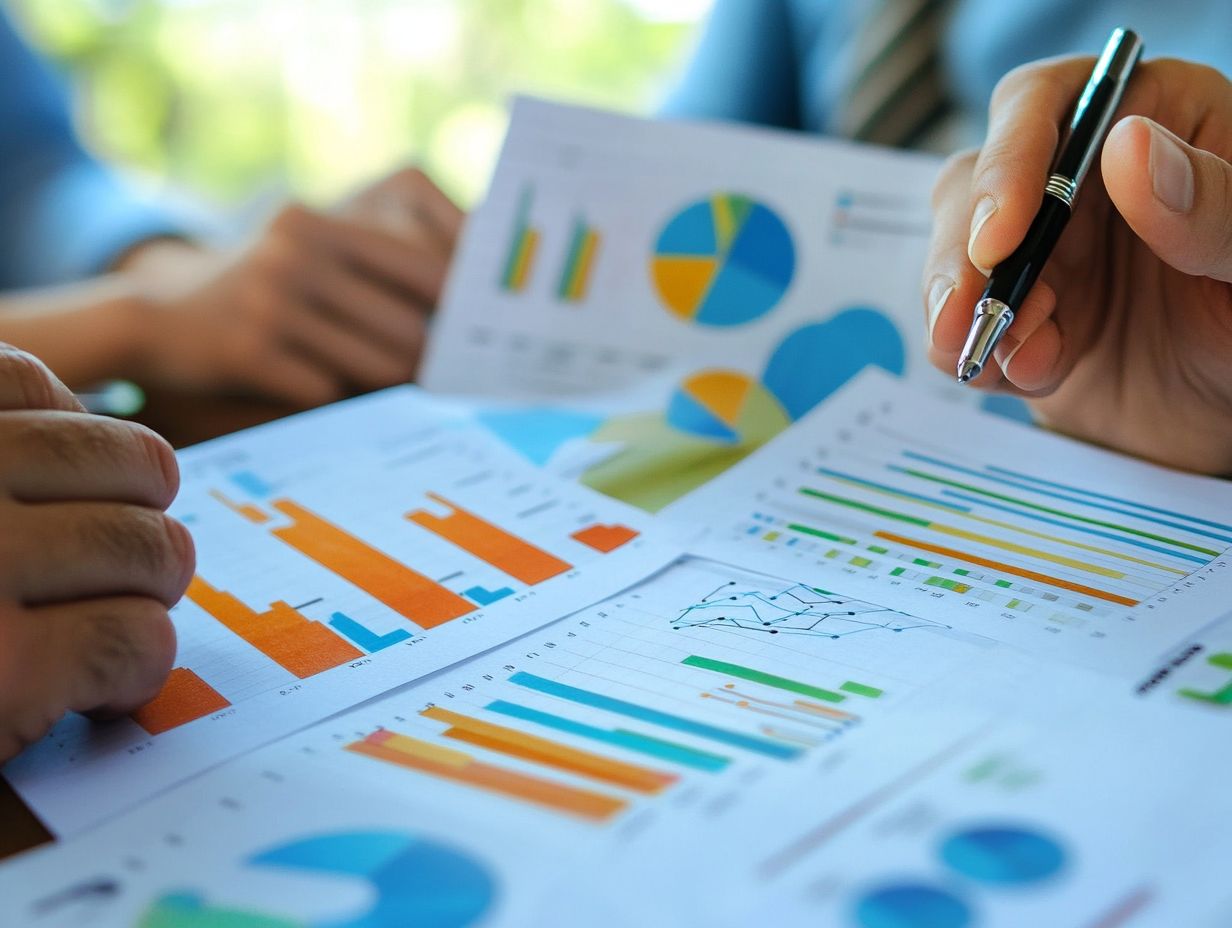 Visual representation of key CRM performance metrics.