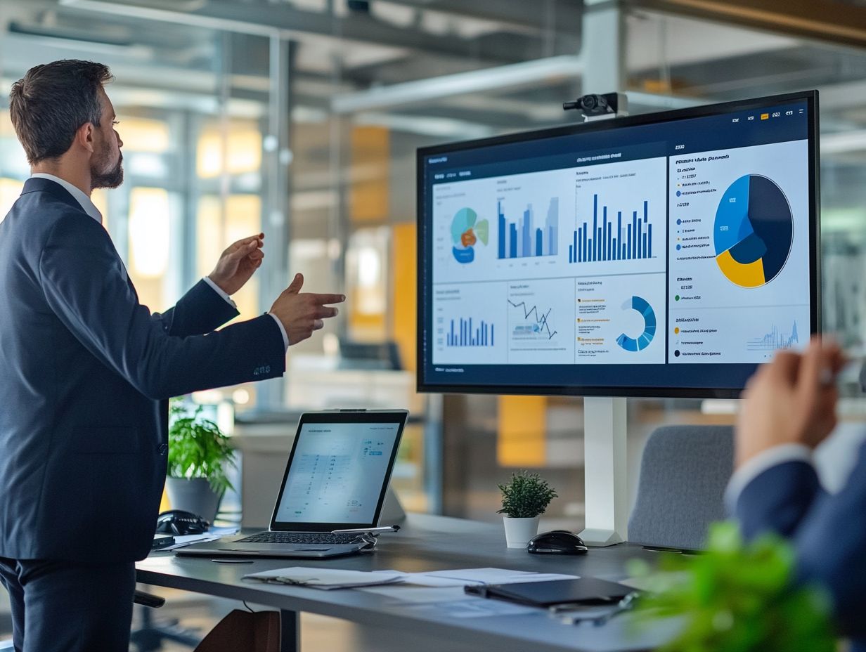 Graphic showing improved communication through CRM in franchise management