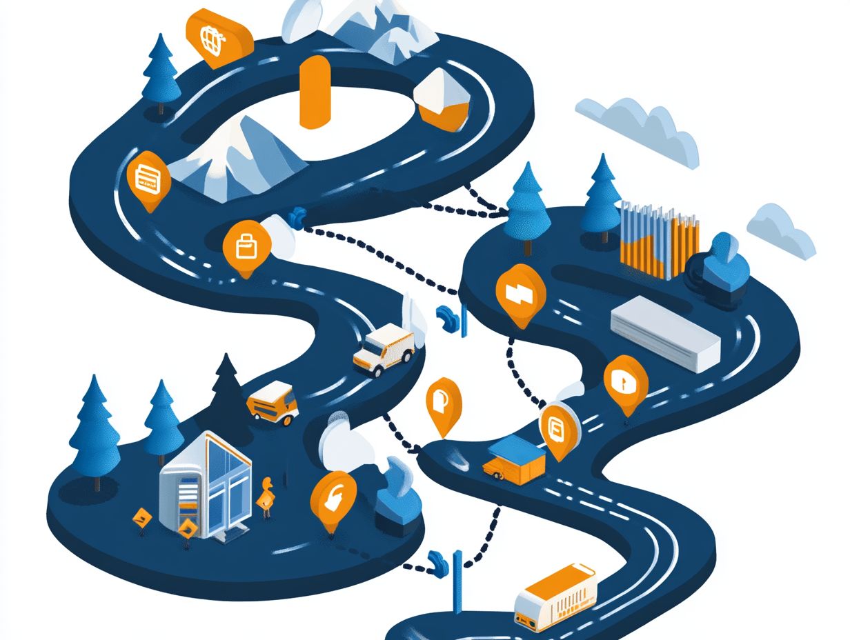 Visual representation of key takeaways for customer journey mapping and CRM integration