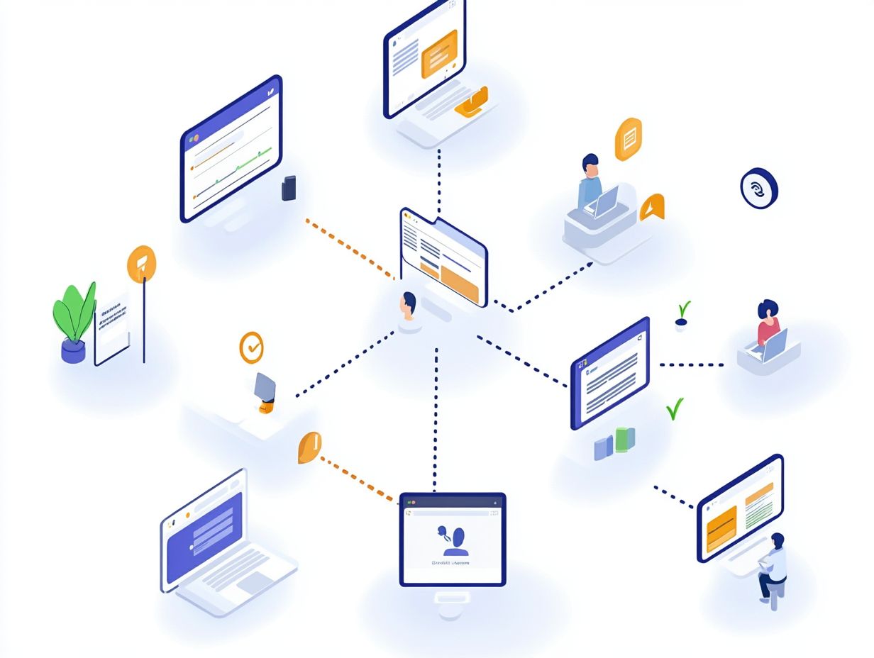 Visual representation of mapping and tracking customer journeys