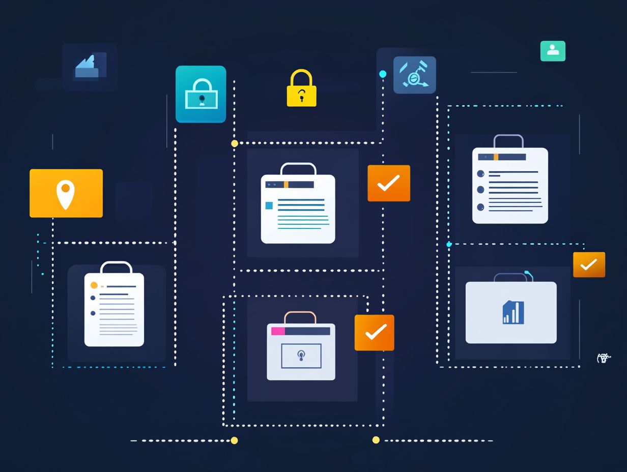 Comparison of CRM Security Features showing business needs and compliance requirements