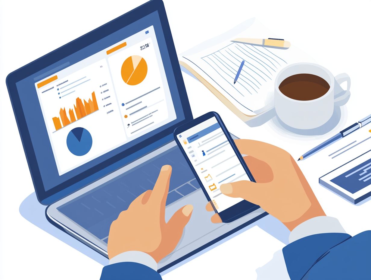 Visual representation of evaluating CRM tools and platforms