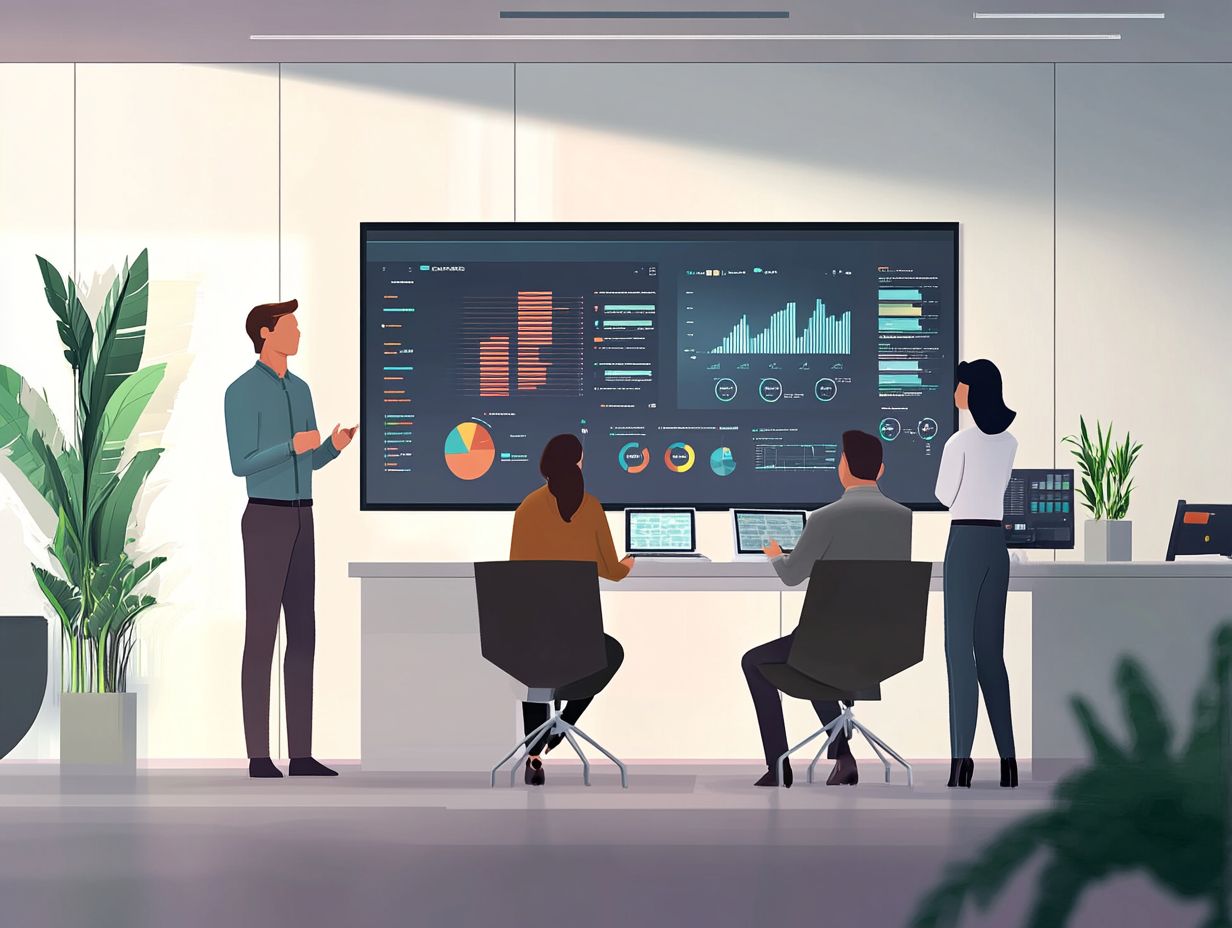 Visual representation of emerging trends in CRM implementation