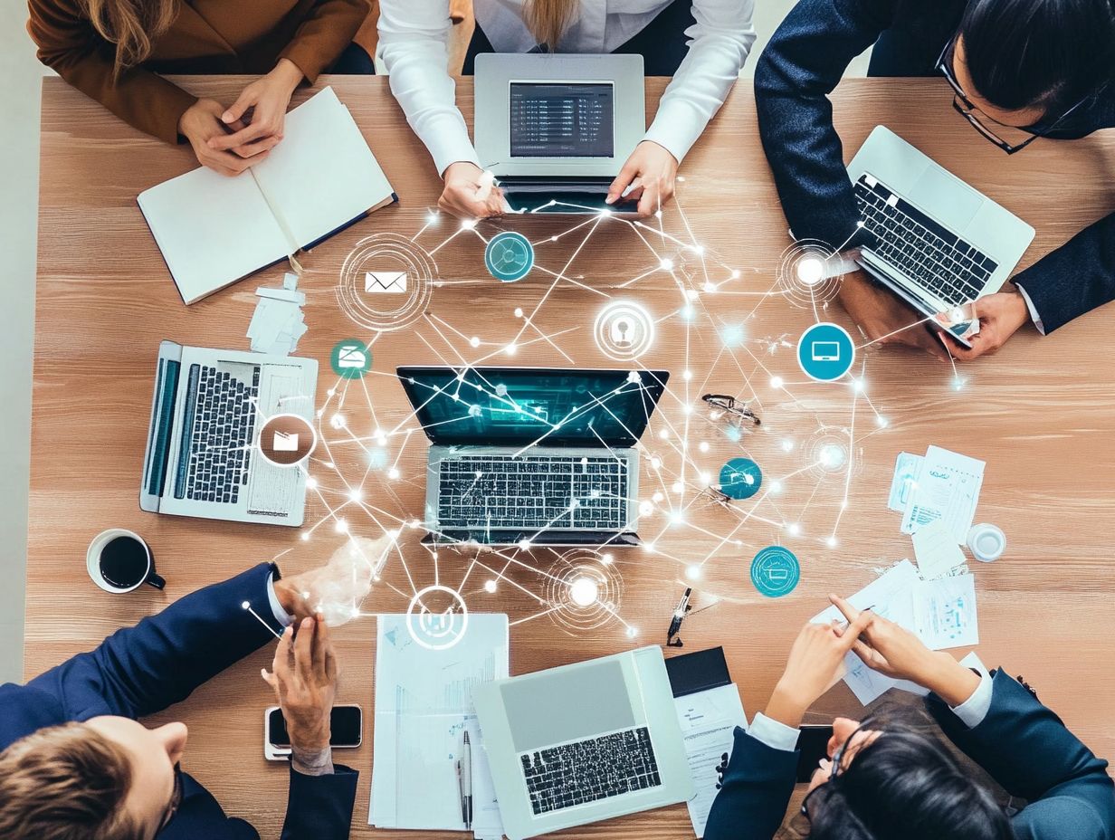 Visual representation of CRM success metrics