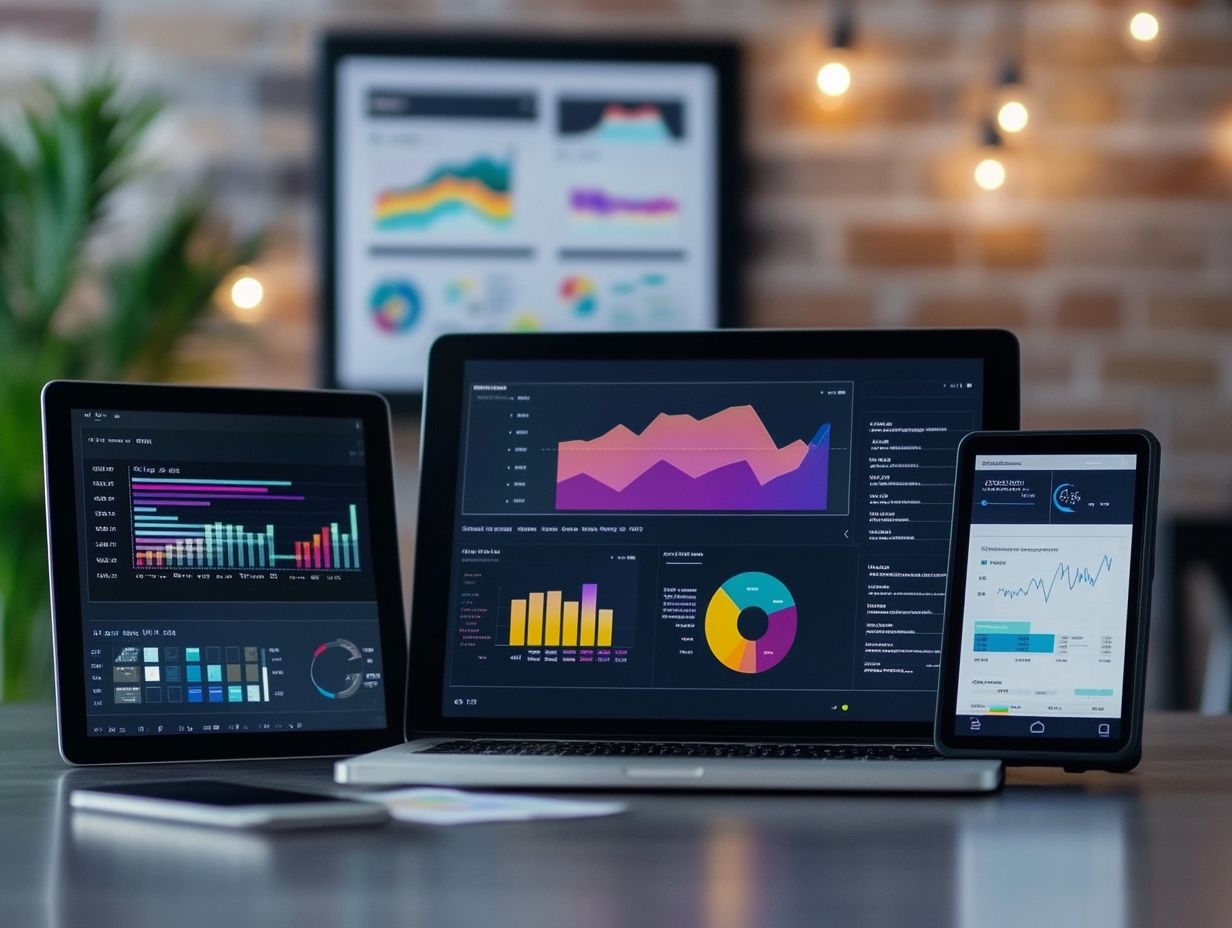 Infographic showing the top 5 CRMs for performance tracking.