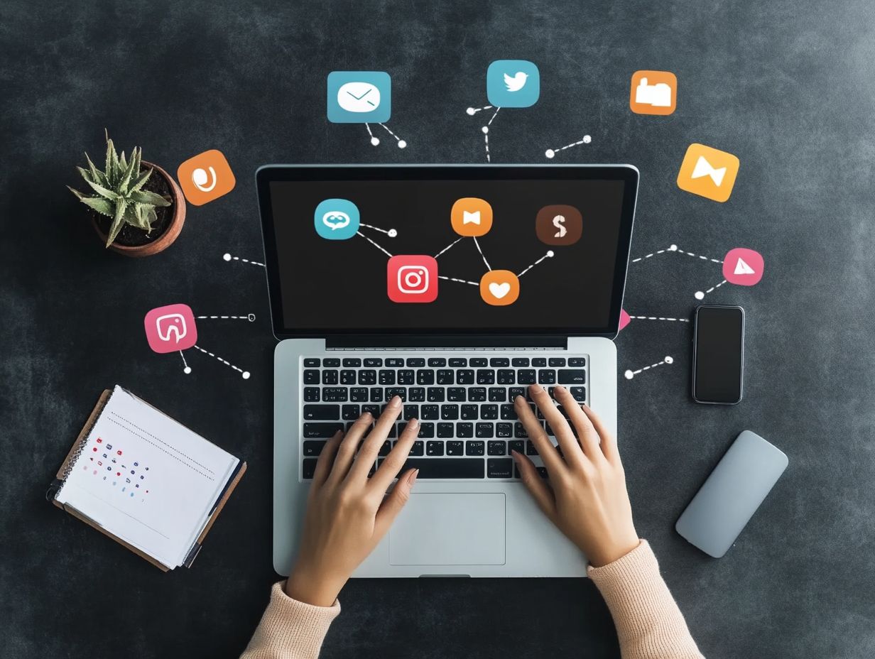 Visual representation of social media integration with CRM for enhanced customer insights