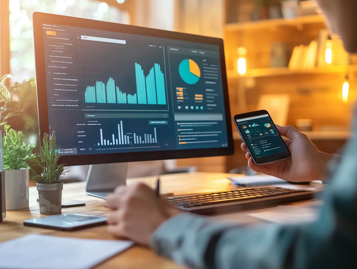 Visual representation of key metrics to track in CRM